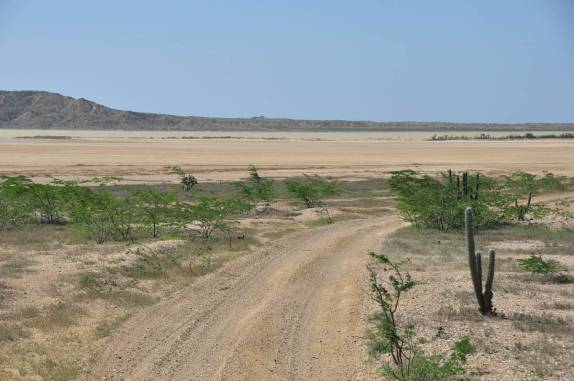 O belíssimo deserto na parte norte da península de La Guajira, na Colômbia